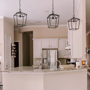 Halle Pendant placed in a kitchen