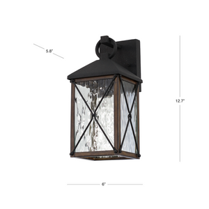 Wayland outdoor light dimensions.