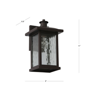 Ashburn small outdoor light dimensions.