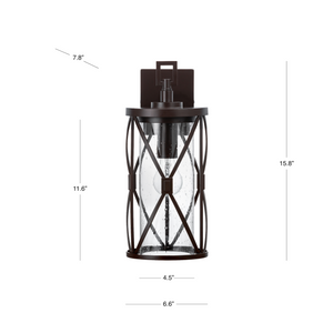 Metz outdoor wall light dimensions.