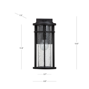 Caswell 13.5"H Cylinder Outdoor Wall Lantern